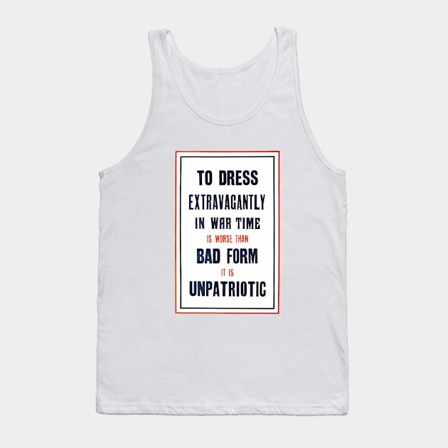 The Extravagant Patriot Tank Top by FranklinPrintCo